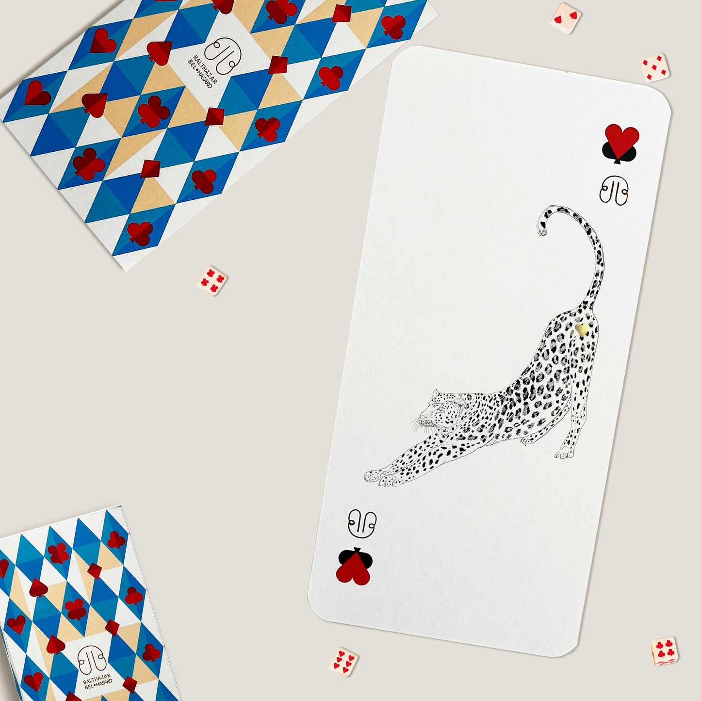 CARTE LEOPARD-TOTEM ♥ N°3 Balthazar Bel Hasard