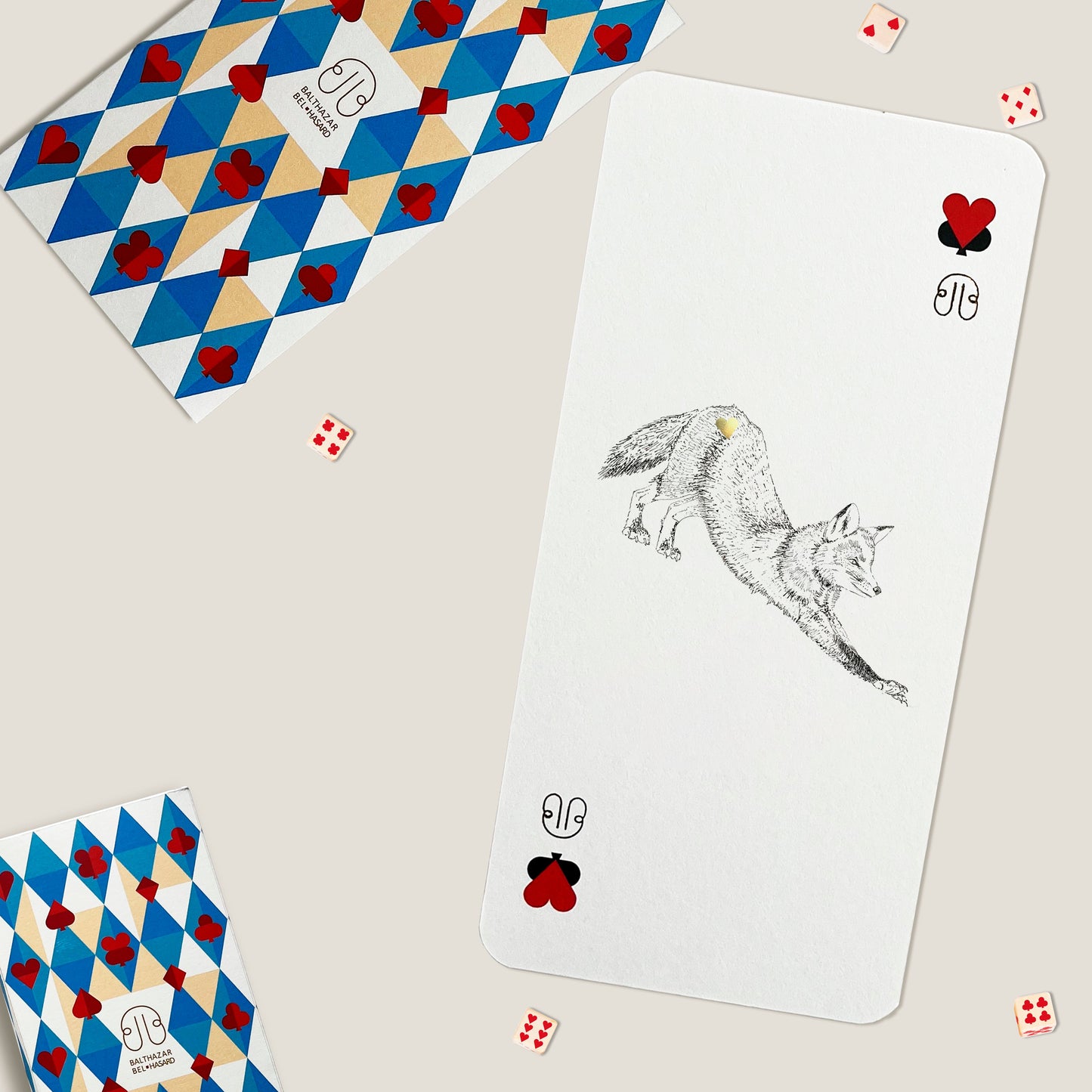 CARTE RENARD-TOTEM ♥ N°3 Balthazar Bel Hasard