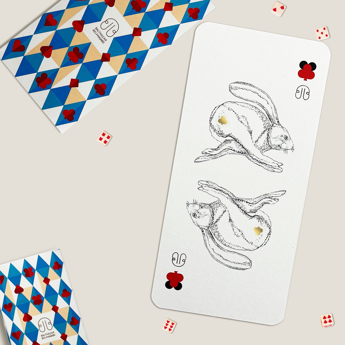 CARTE LAPIN-TOTEM ♣ Balthazar Bel Hasard