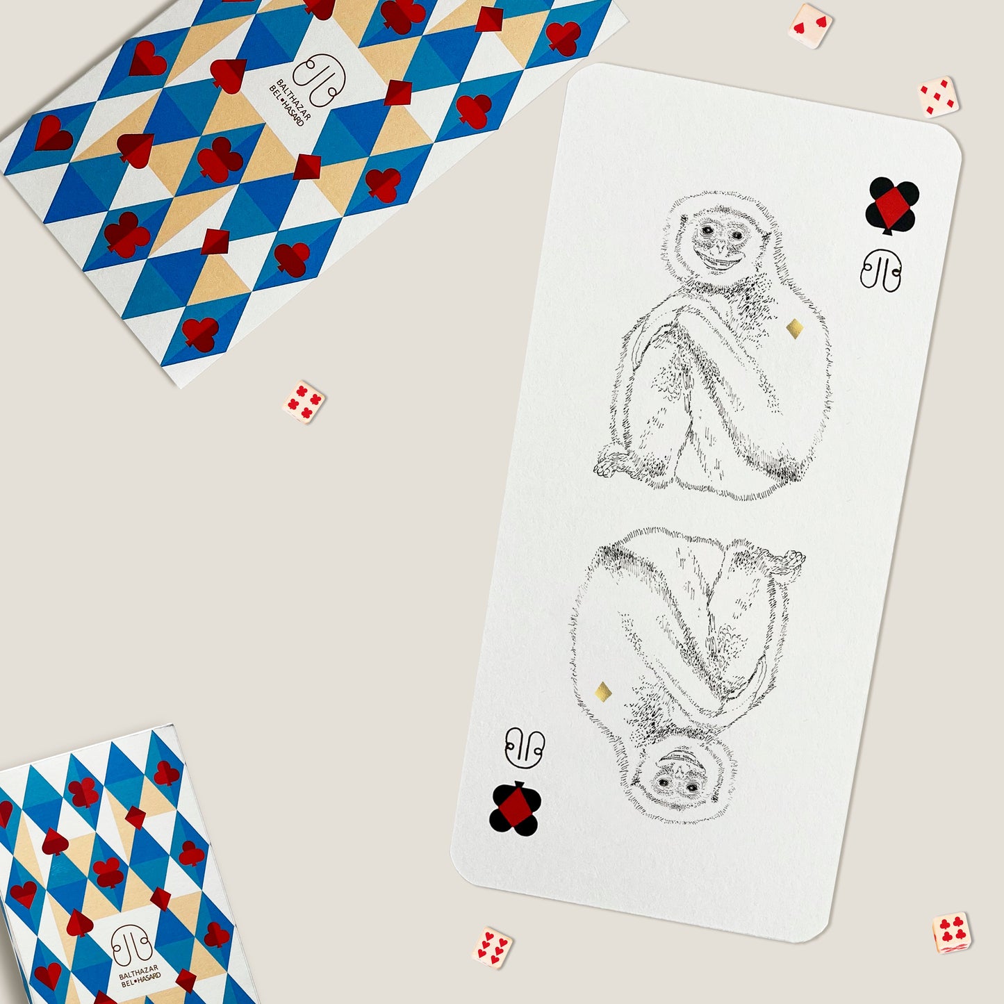 CARTE SINGE-TOTEM ♦ Balthazar Bel Hasard