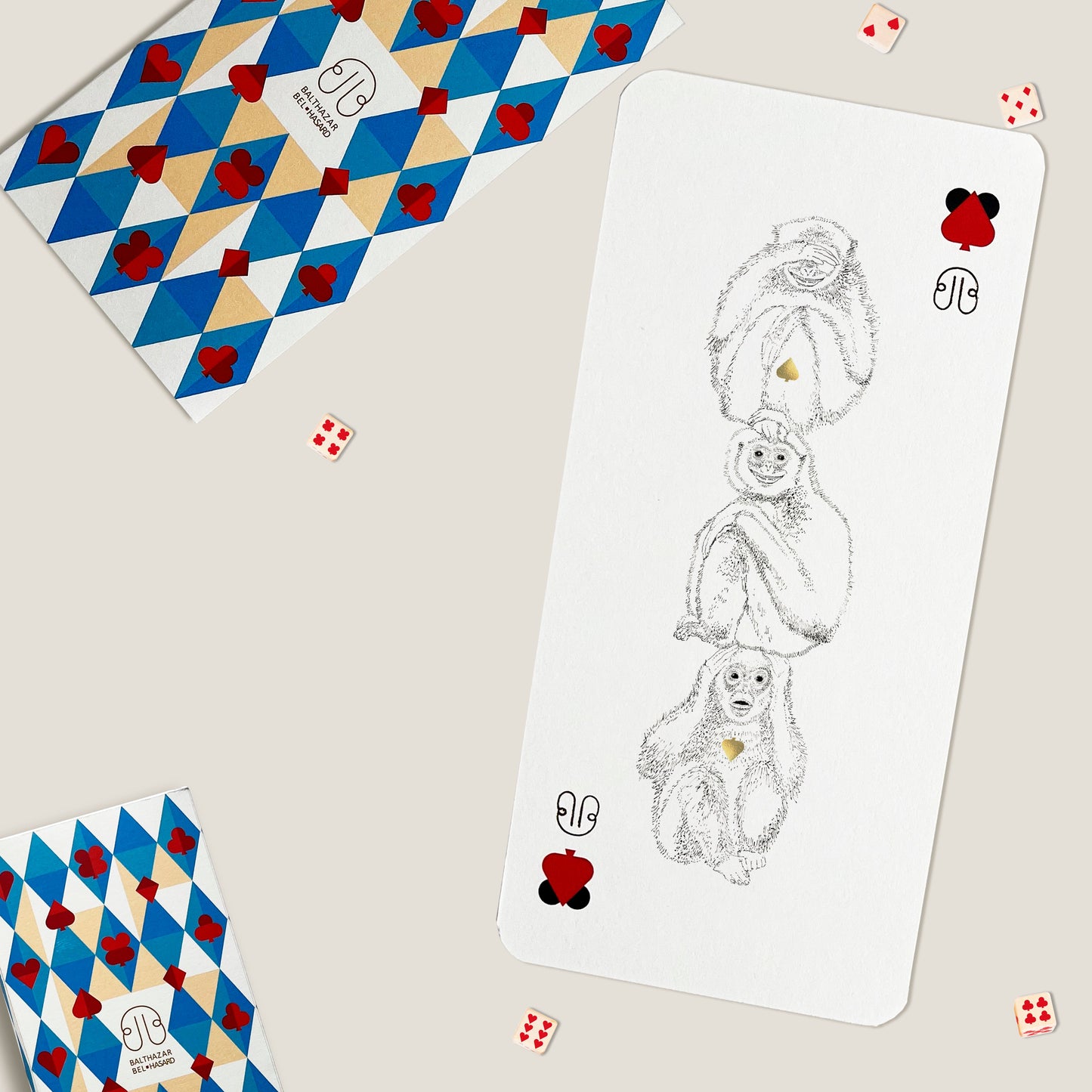 CARTE SINGE-TOTEM ♠ Balthazar Bel Hasard