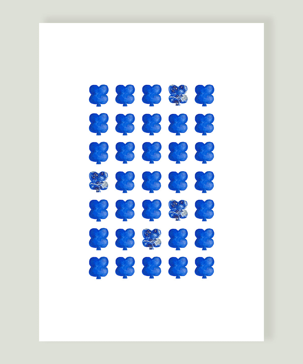 TRÈFLES LAPIS LAZULI X BLEU ROI Balthazar Bel Hasard