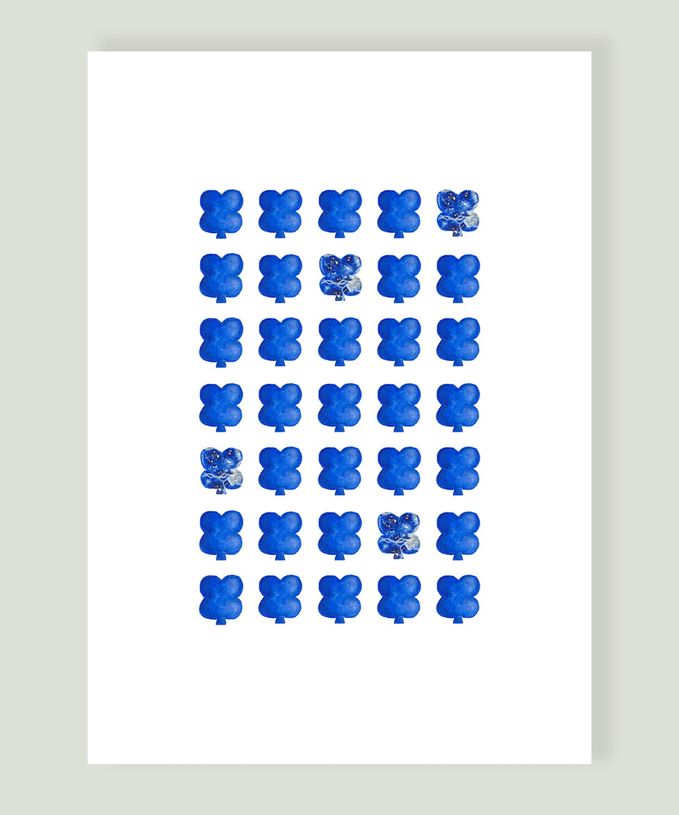 TRÈFLES LAPIS LAZULI X BLEU ROI Balthazar Bel Hasard