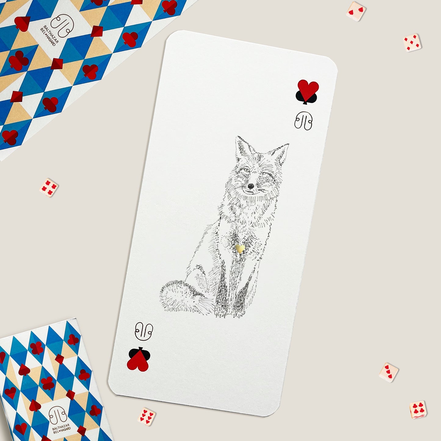 CARTE RENARD-TOTEM ♥ N°1 Balthazar Bel Hasard