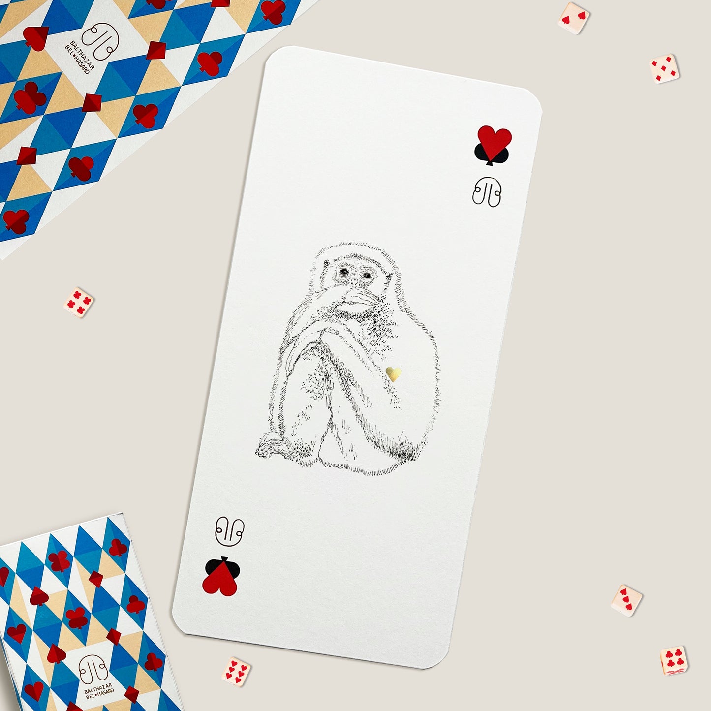 CARTE SINGE-TOTEM ♥ N°1 Balthazar Bel Hasard