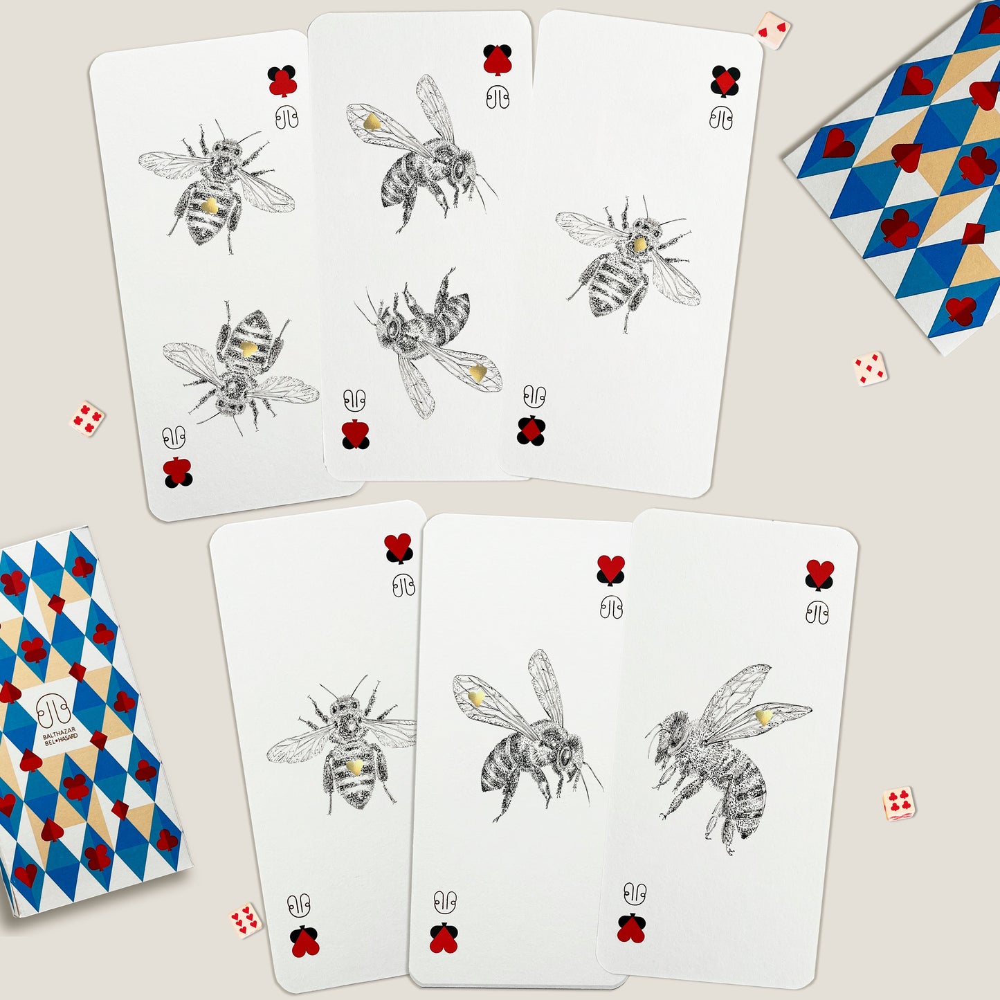 CARTE ABEILLE-TOTEM paquet x3 x6 BALTHAZAR BEL HASARD