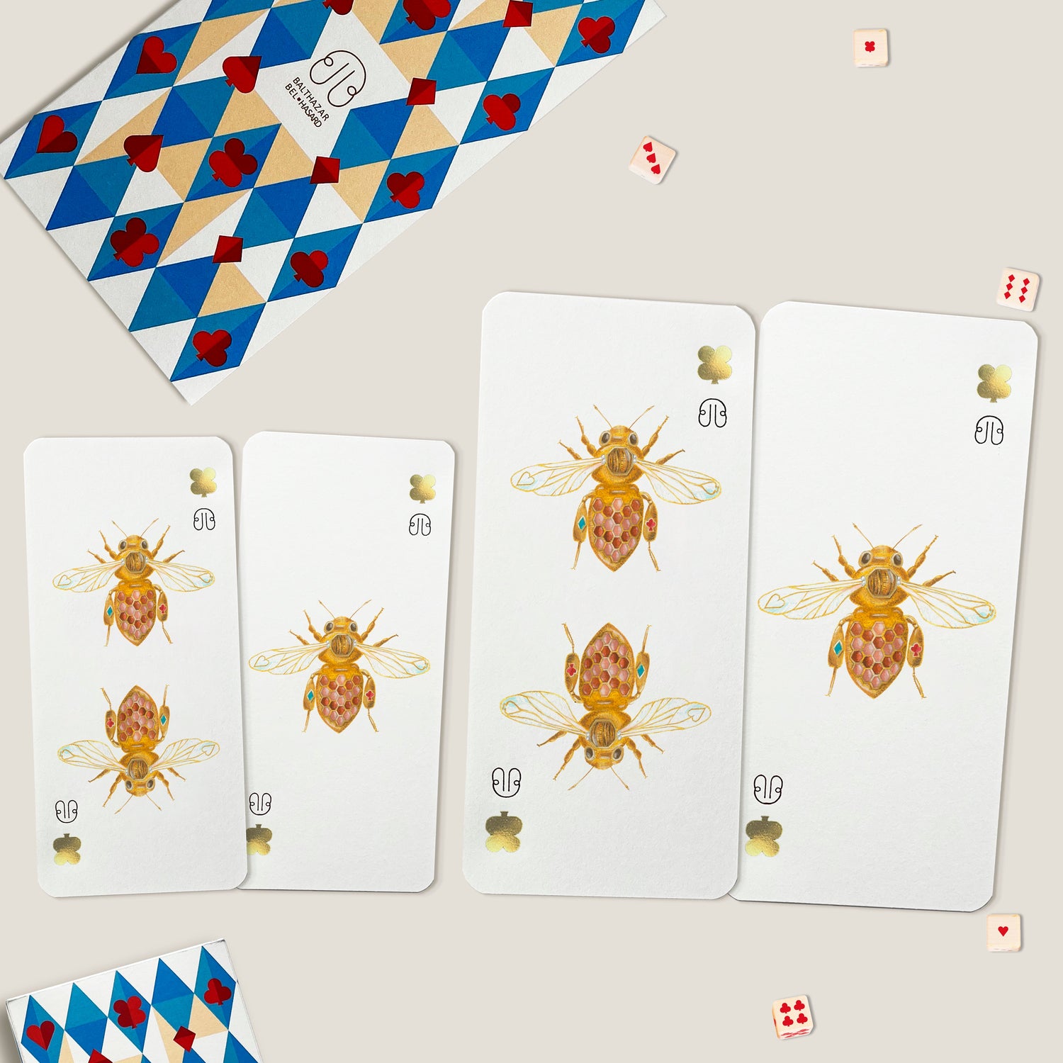 CARTE ABEILLE-TOTEM paquet x3 x6 BALTHAZAR BEL HASARD