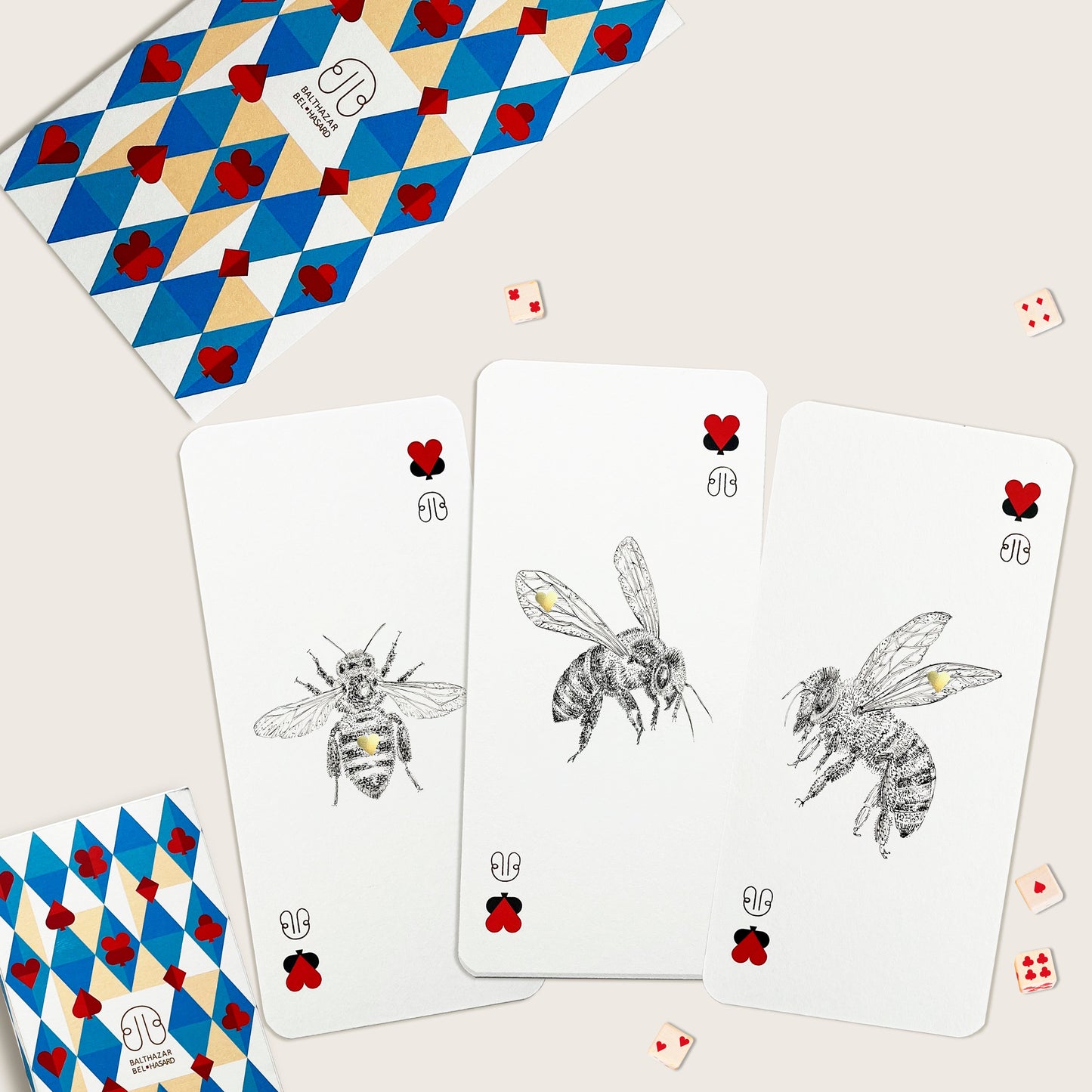 CARTE ABEILLE-TOTEM paquet x3 x6 BALTHAZAR BEL HASARD