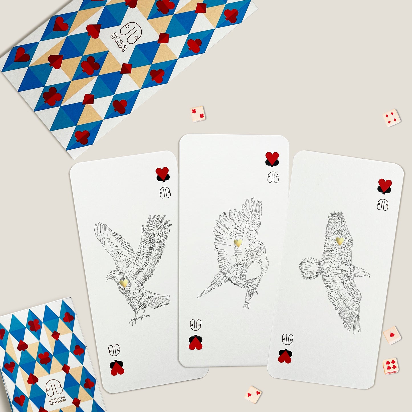 CARTE AIGLE-TOTEM paquet x3 x6 BALTHAZAR BEL HASARD