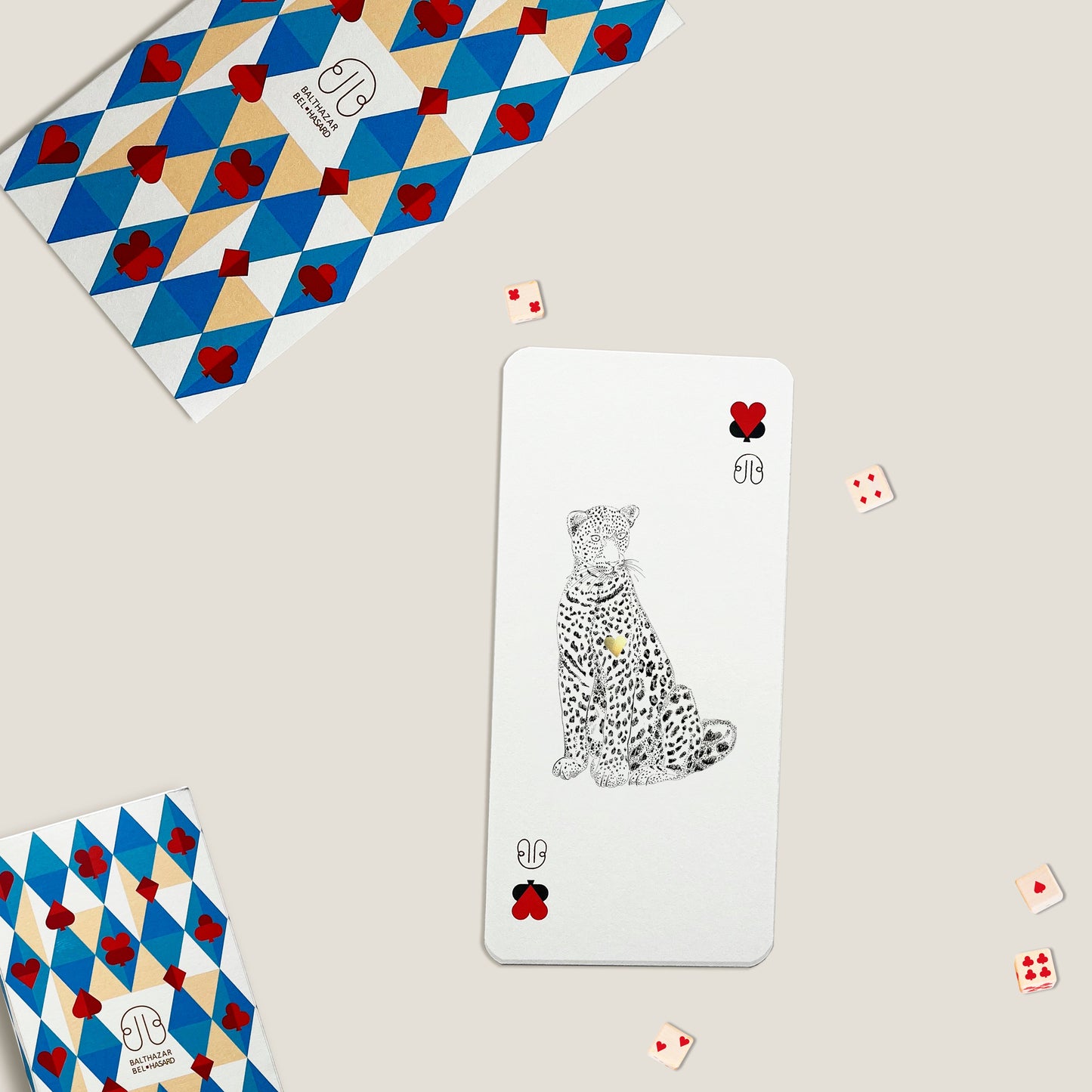 CARTE LEOPARD-TOTEM ♥ N°1 Balthazar Bel Hasard