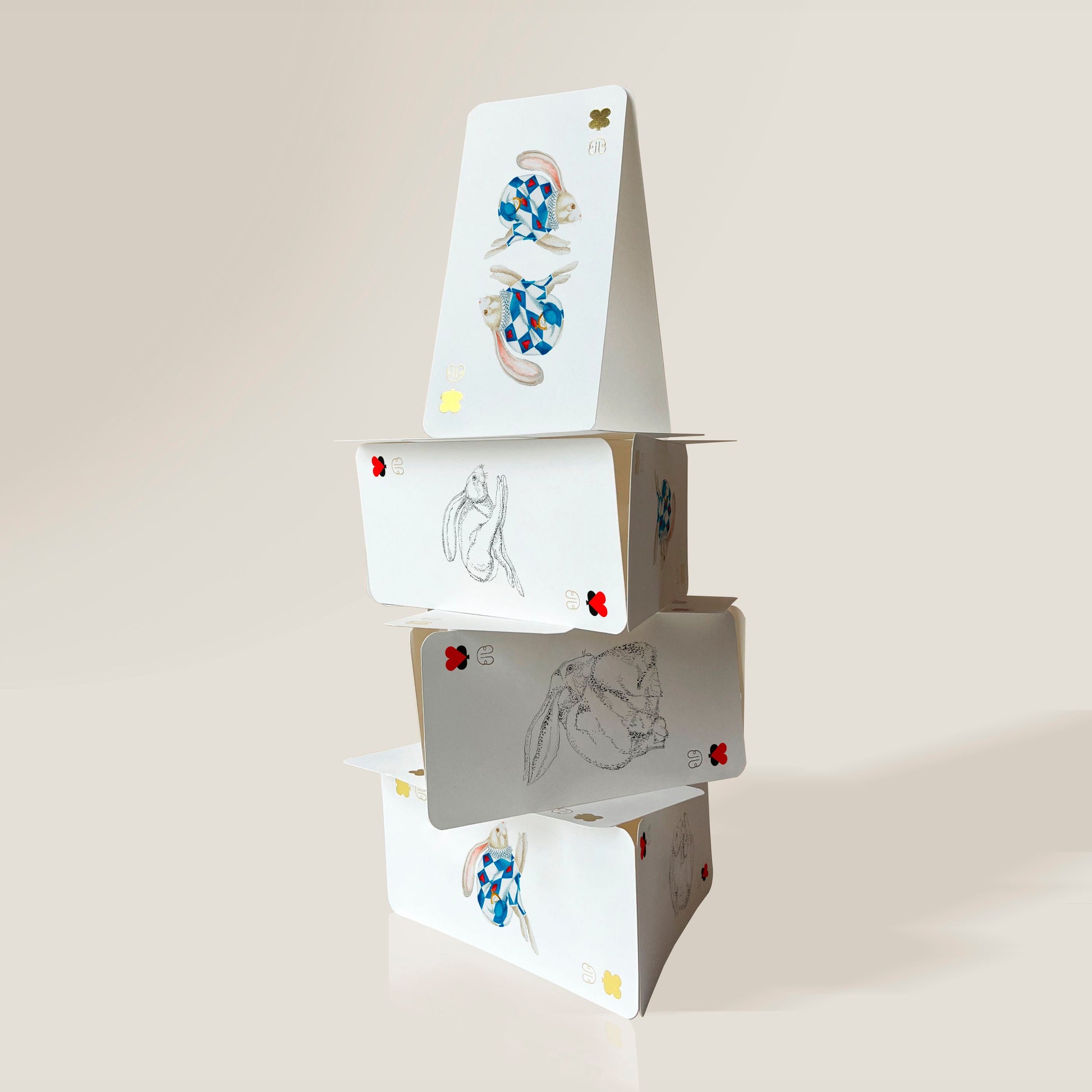 CARTE LAPIN-TOTEM   pack x3 x6 BALTHAZAR BEL HASARD