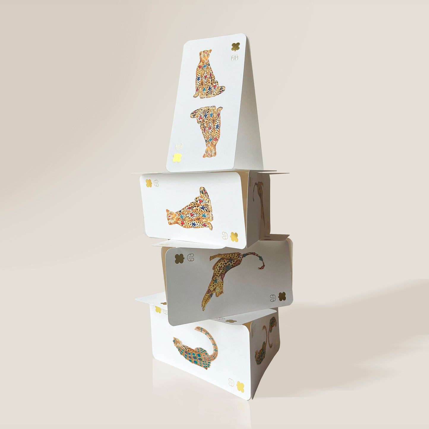 CARTE LÉOPARD-TOTEM paquet x3 x6 BALTHAZAR BEL HASARD