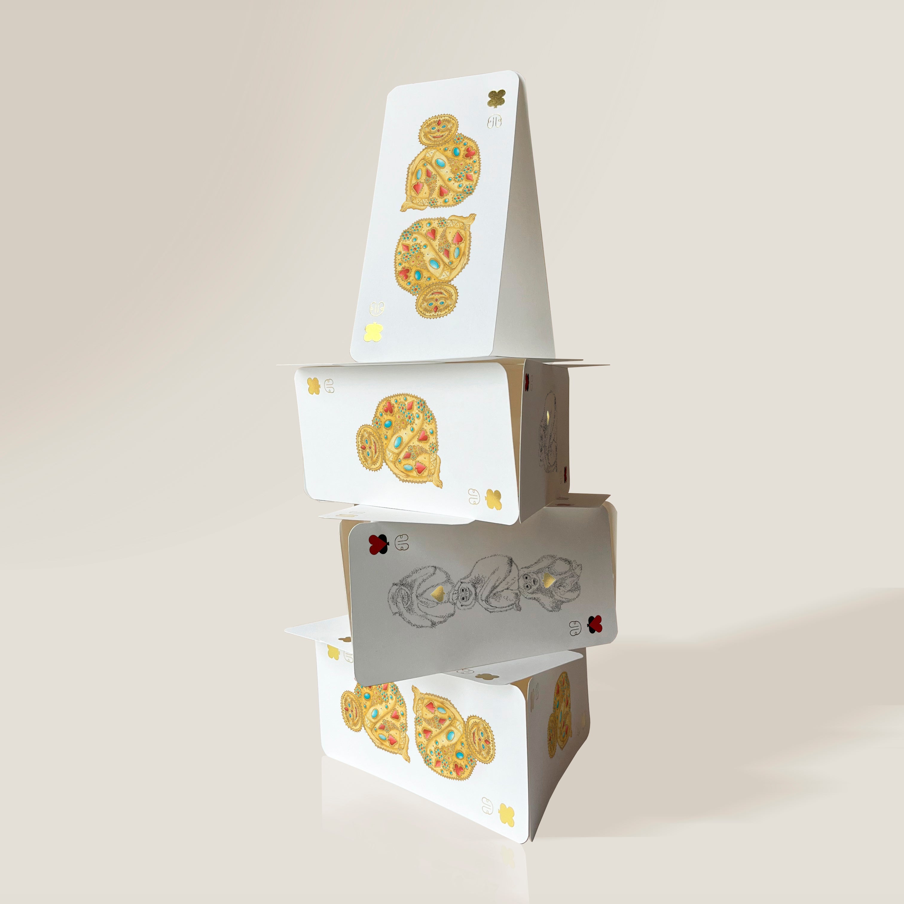 CARTE SINGE-TOTEM ♥ N°1 Balthazar Bel Hasard