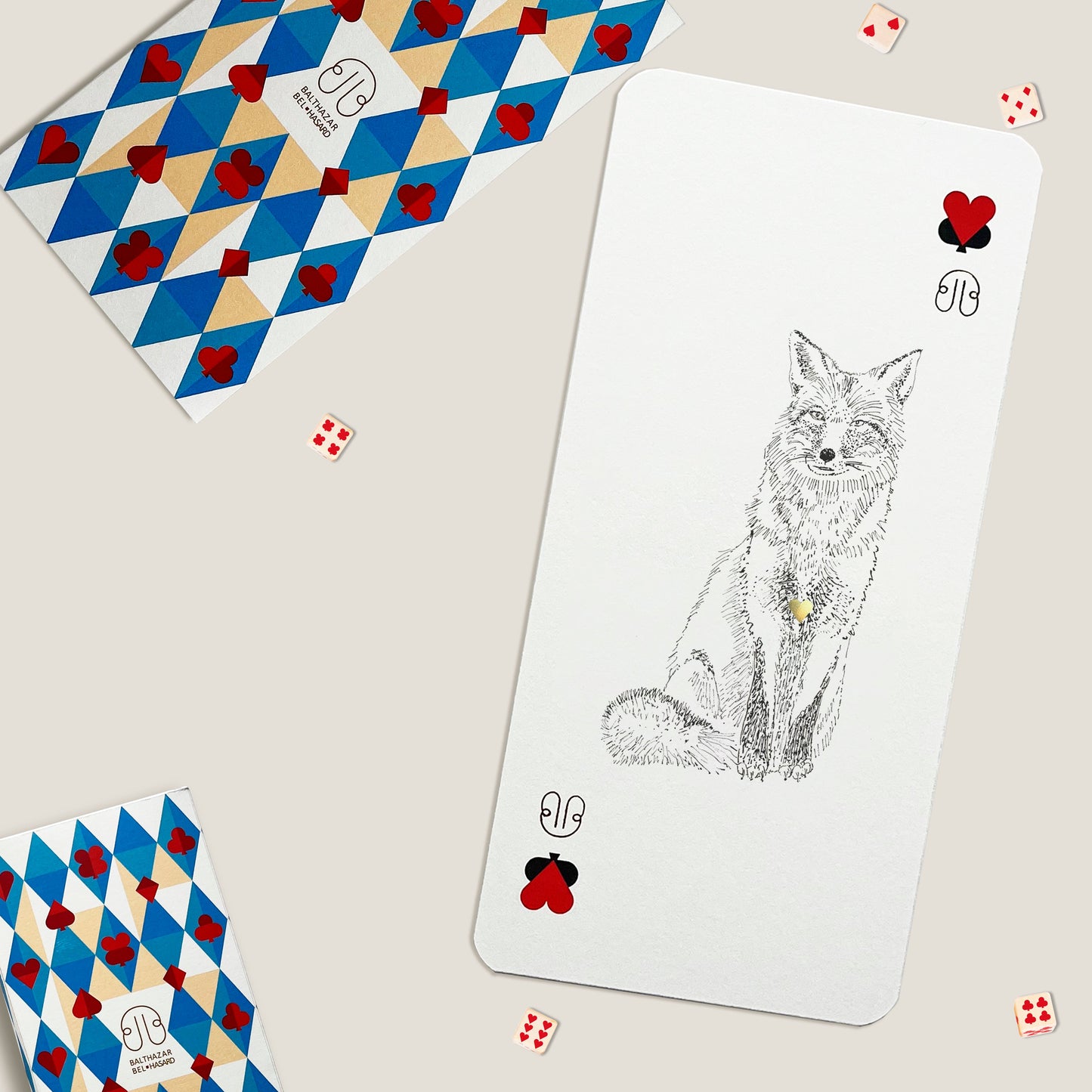 CARTE RENARD-TOTEM ♥ N°1 Balthazar Bel Hasard