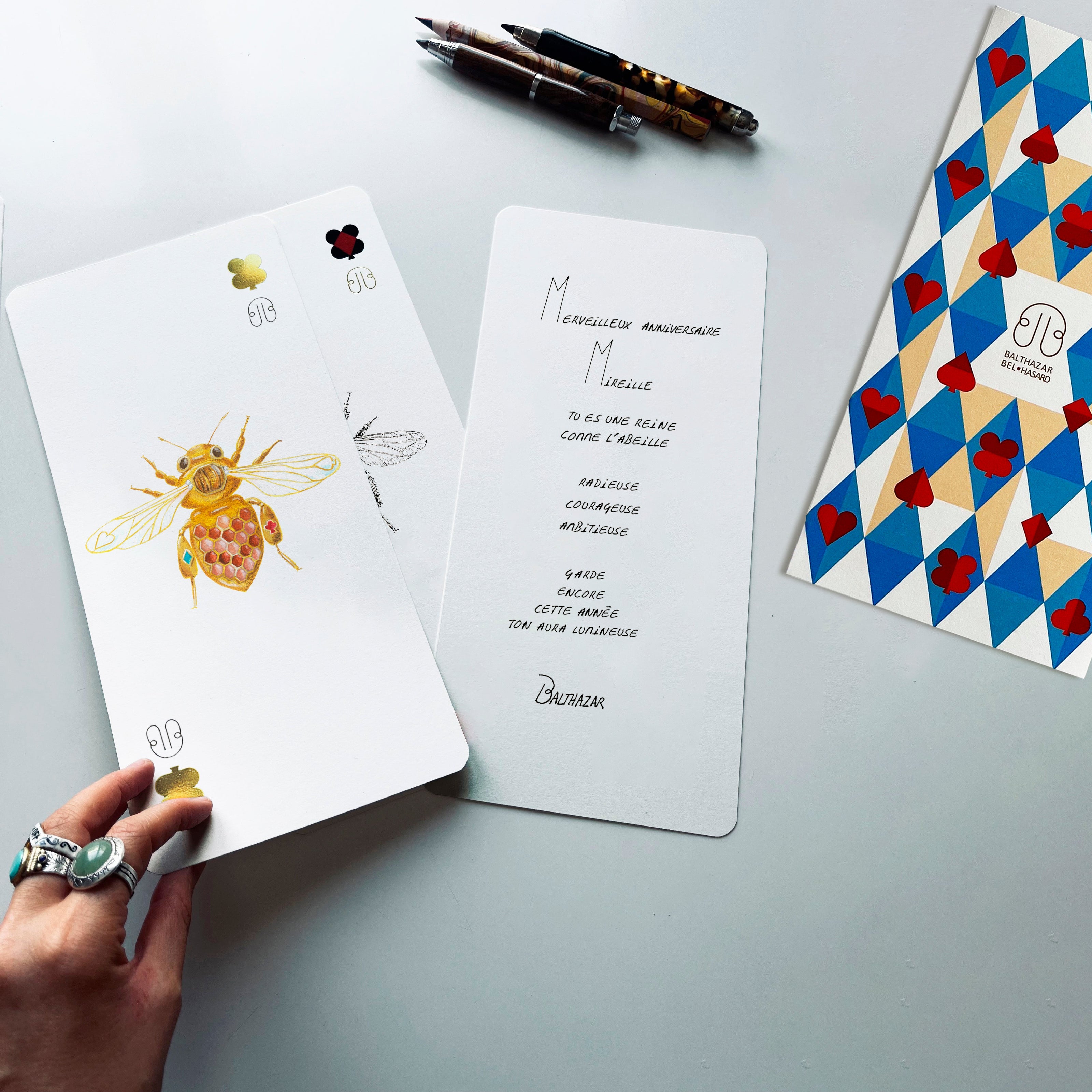 CARTE ABEILLE-TOTEM ♥ N°1 Balthazar Bel Hasard