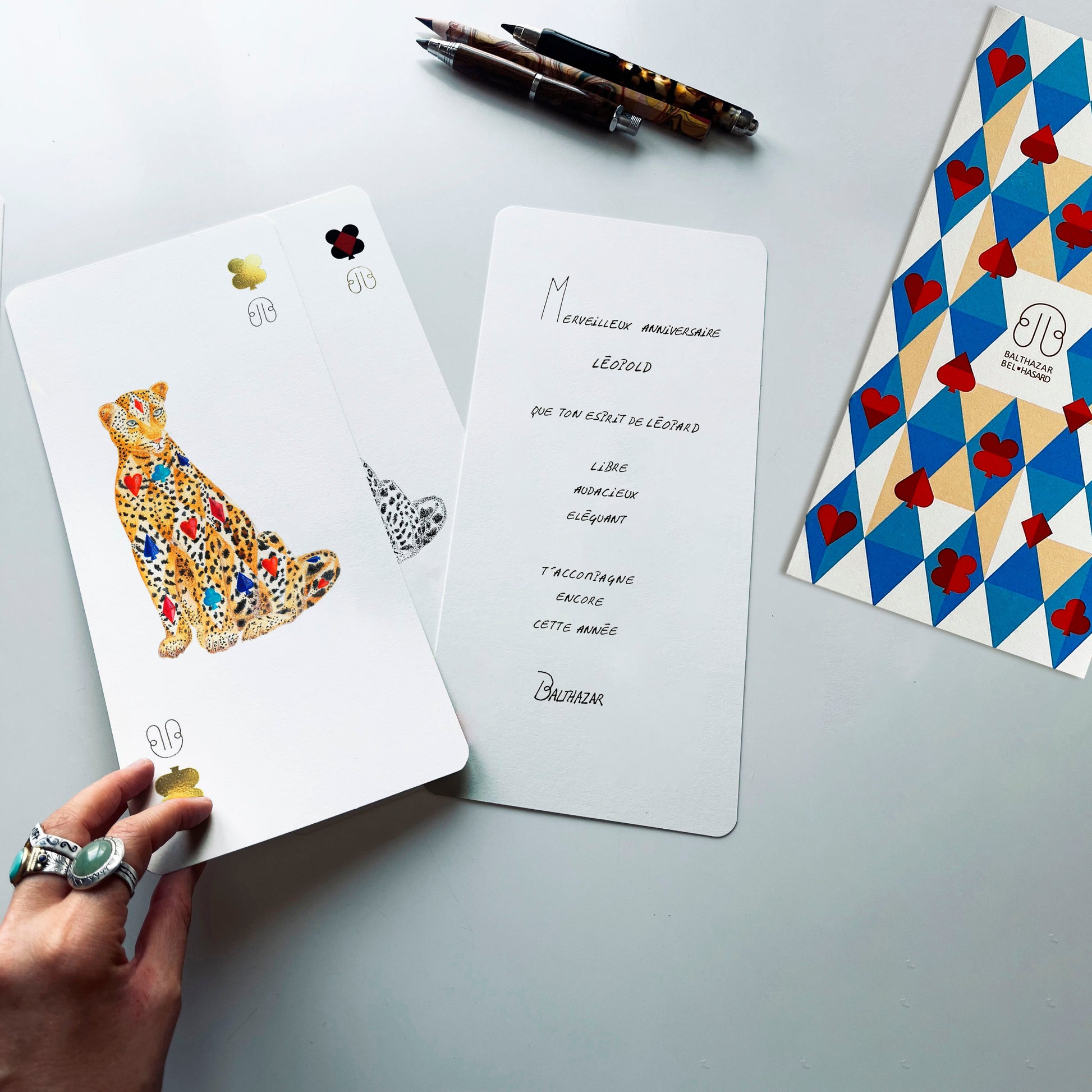 CARTE LEOPARD-TOTEM ♥ N°1 Balthazar Bel Hasard