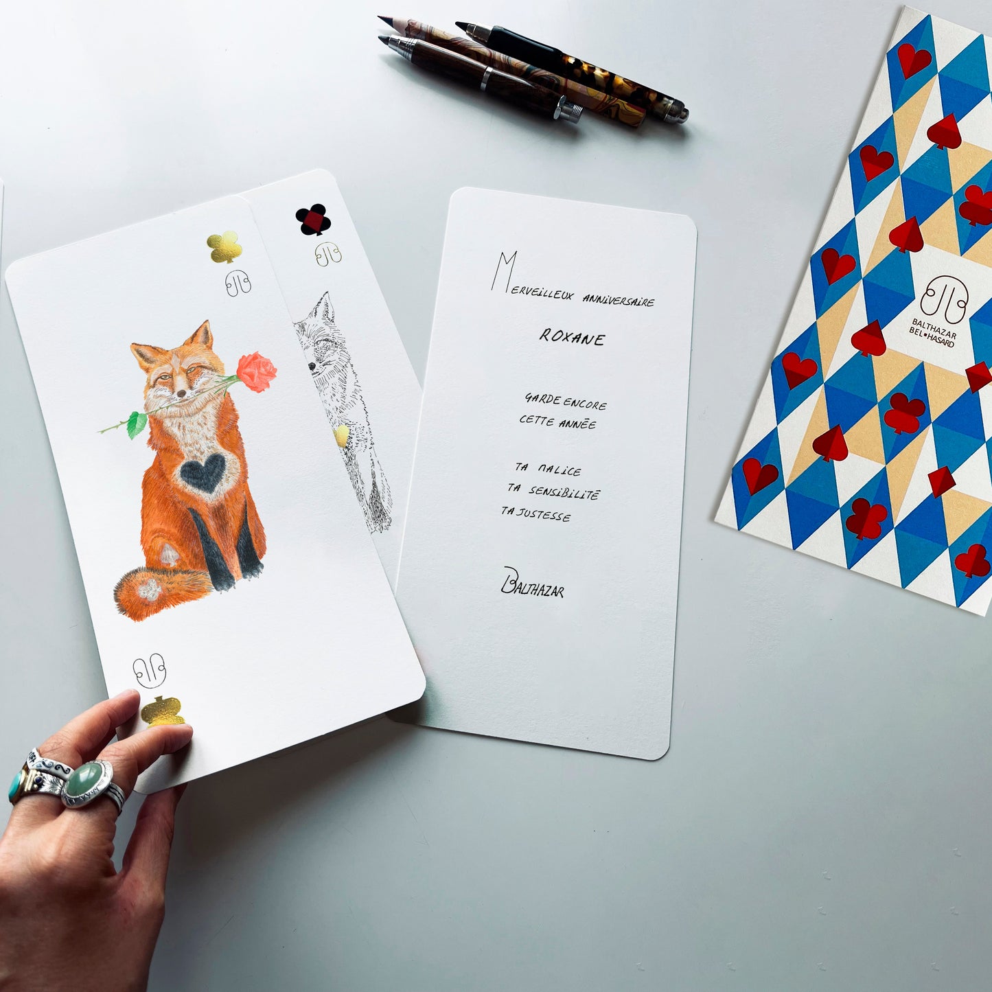 CARTE RENARD-TOTEM ♥ N°1 Balthazar Bel Hasard