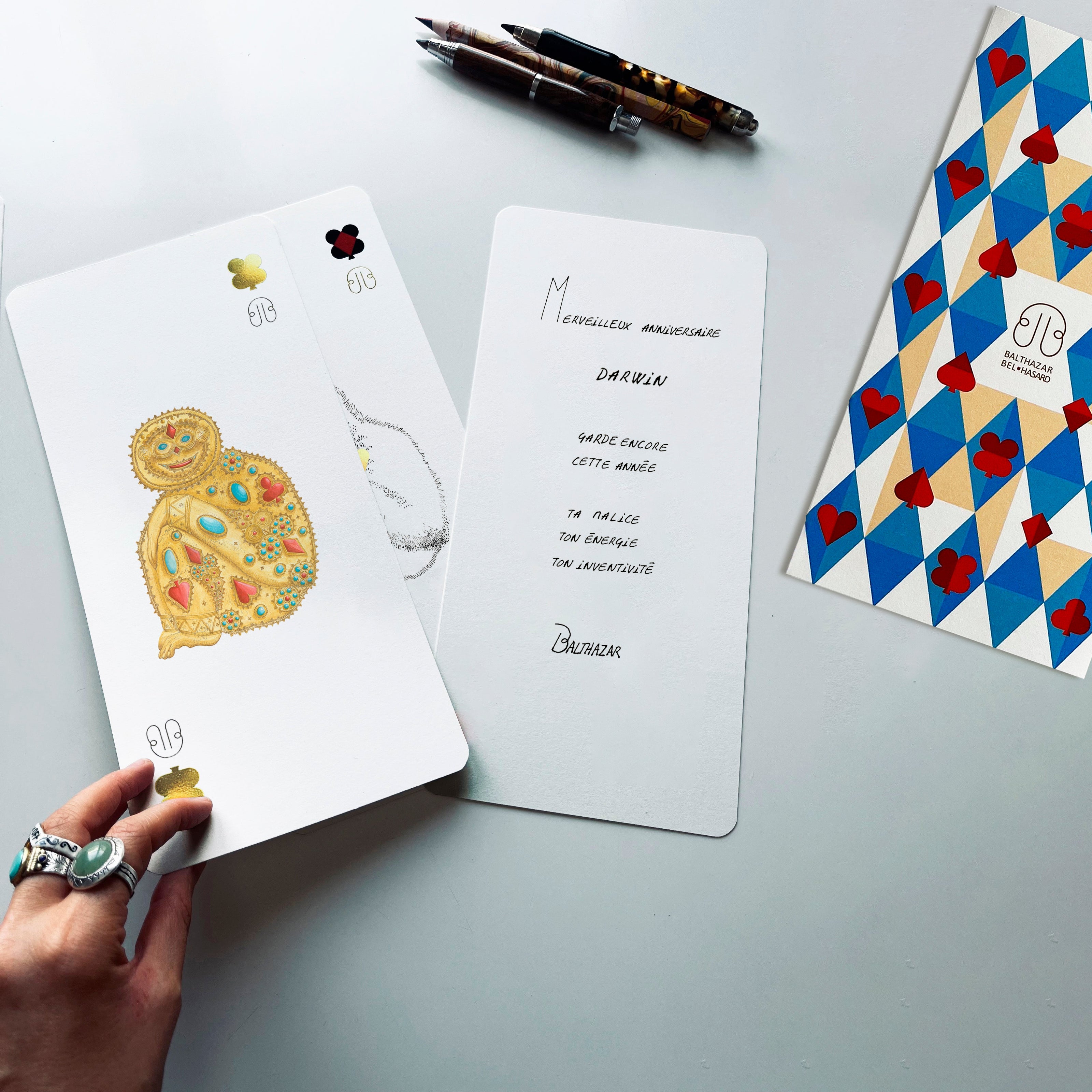 CARTE SINGE-TOTEM ♥ N°1 Balthazar Bel Hasard