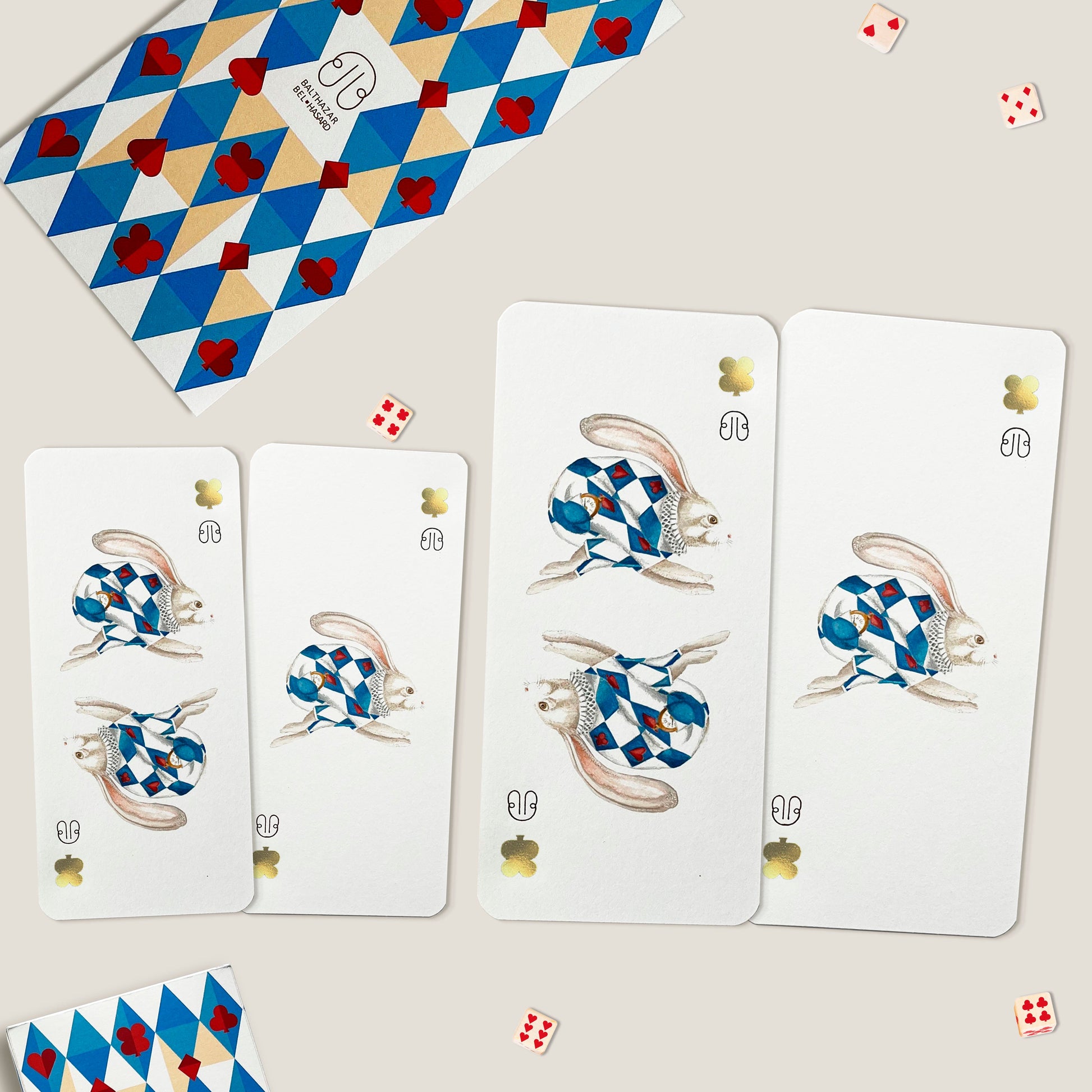 CARTE LAPIN-TOTEM paquet x3 x6 BALTHAZAR BEL HASARD