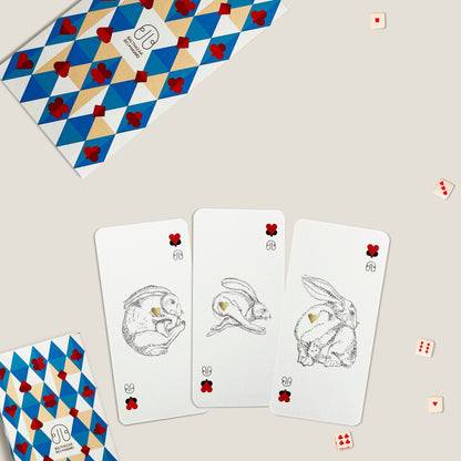 CARTE LAPIN-TOTEM   pack x3 x6 BALTHAZAR BEL HASARD
