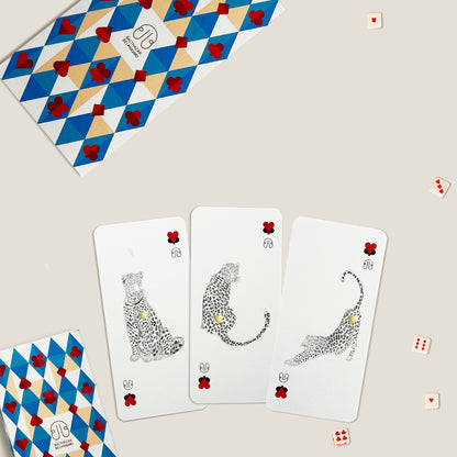 CARTE LÉOPARD-TOTEM paquet x3 x6 BALTHAZAR BEL HASARD