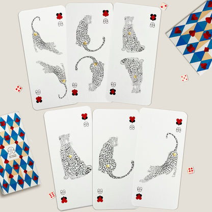 CARTE LÉOPARD-TOTEM paquet x3 x6 BALTHAZAR BEL HASARD