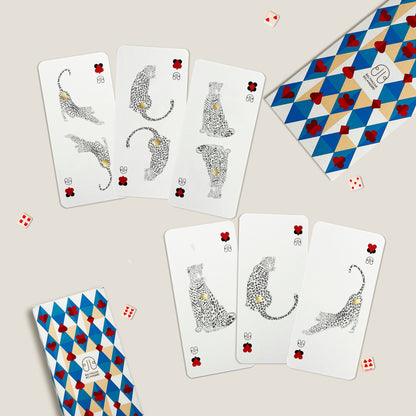 CARTE LÉOPARD-TOTEM paquet x3 x6 BALTHAZAR BEL HASARD