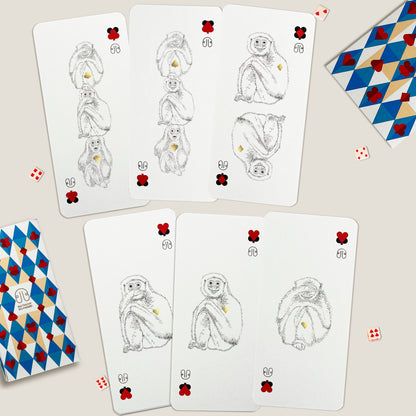 CARTE SINGE-TOTEM paquet x3 x6 BALTHAZAR BEL HASARD