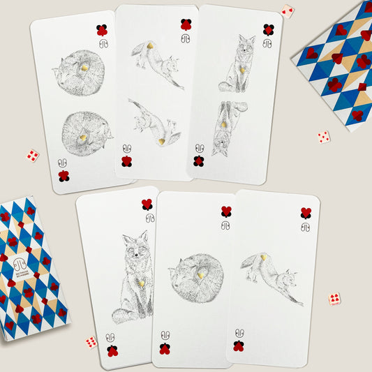 CARTE RENARD-TOTEM paquet x3 x6 BALTHAZAR BEL HASARD