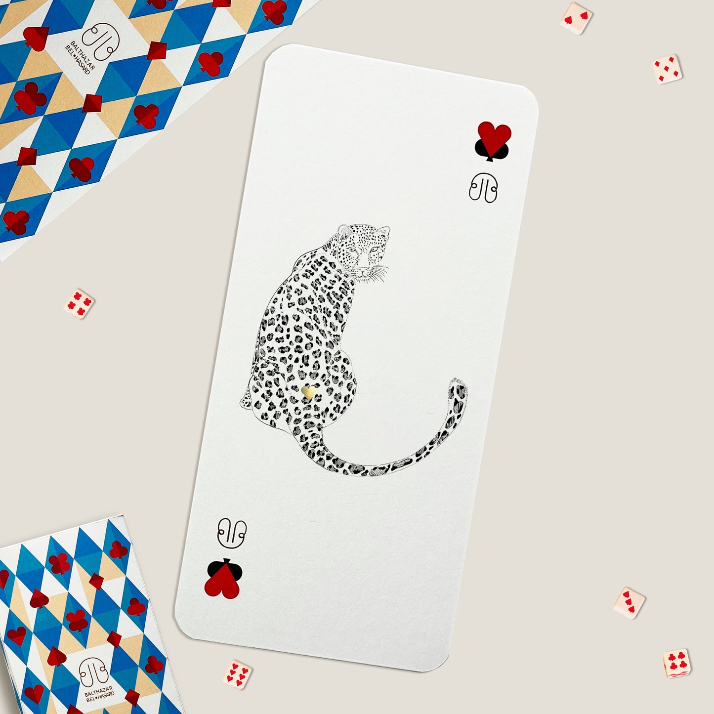 CARTE LEOPARD-TOTEM ♥ N°2 Balthazar Bel Hasard