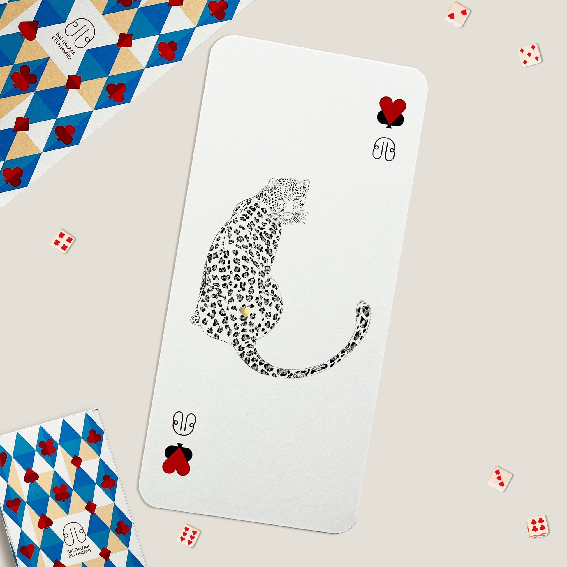 CARTE LEOPARD-TOTEM ♥ N°2 Balthazar Bel Hasard
