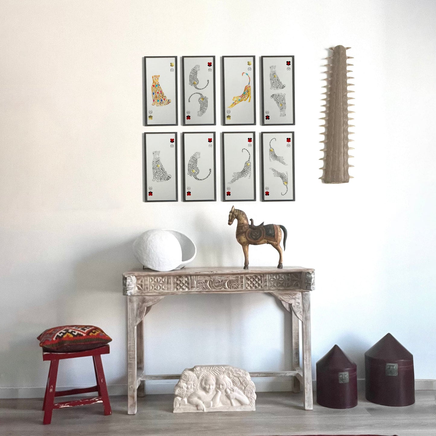 CARTE LEOPARD-TOTEM ♥ N°1 Balthazar Bel Hasard