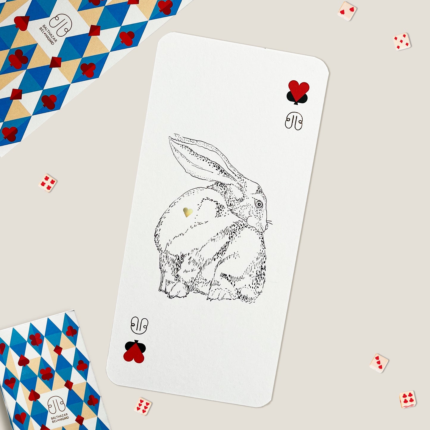 CARTE LAPIN-TOTEM ♥ N°3 Balthazar Bel Hasard