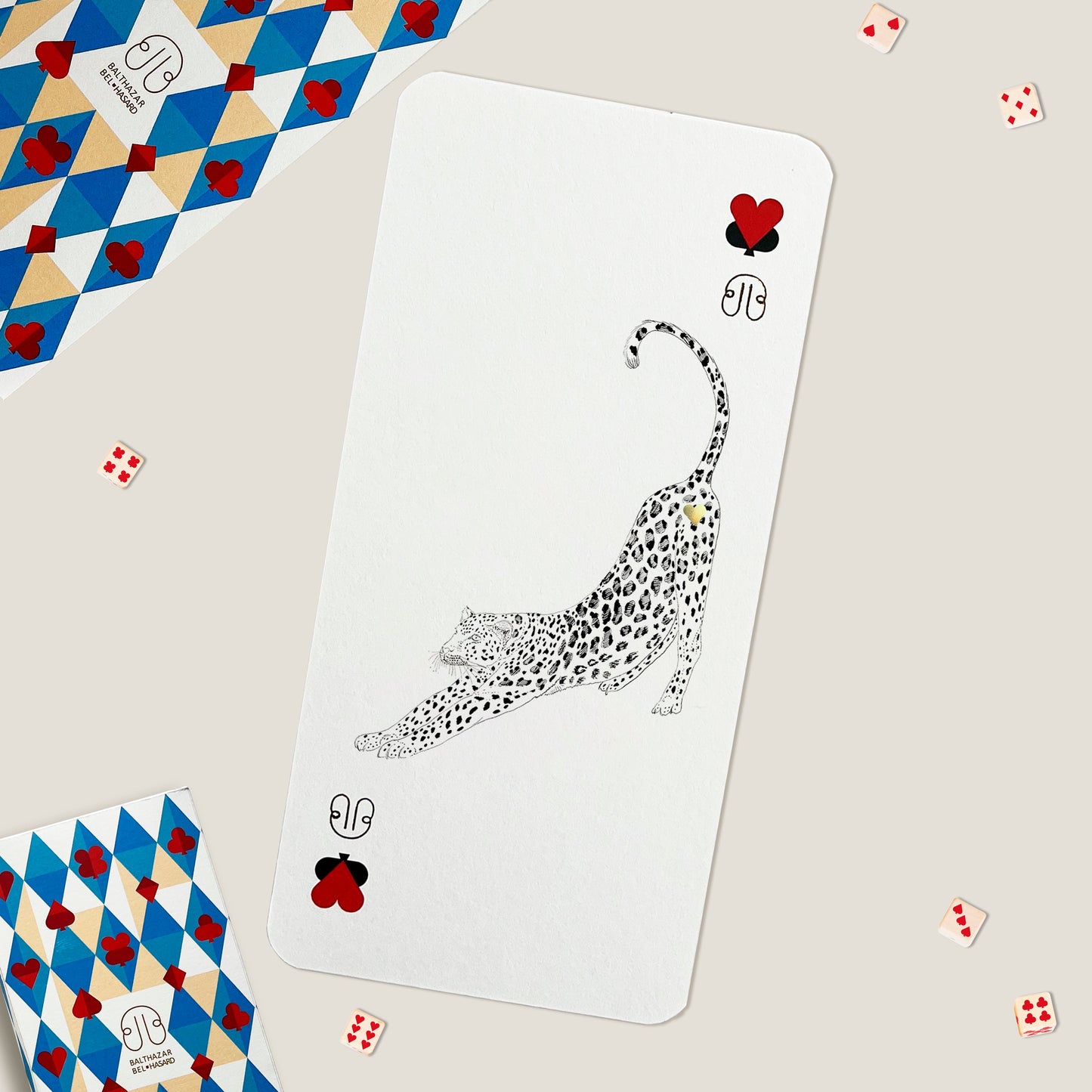 CARTE LEOPARD-TOTEM ♥ N°3 Balthazar Bel Hasard