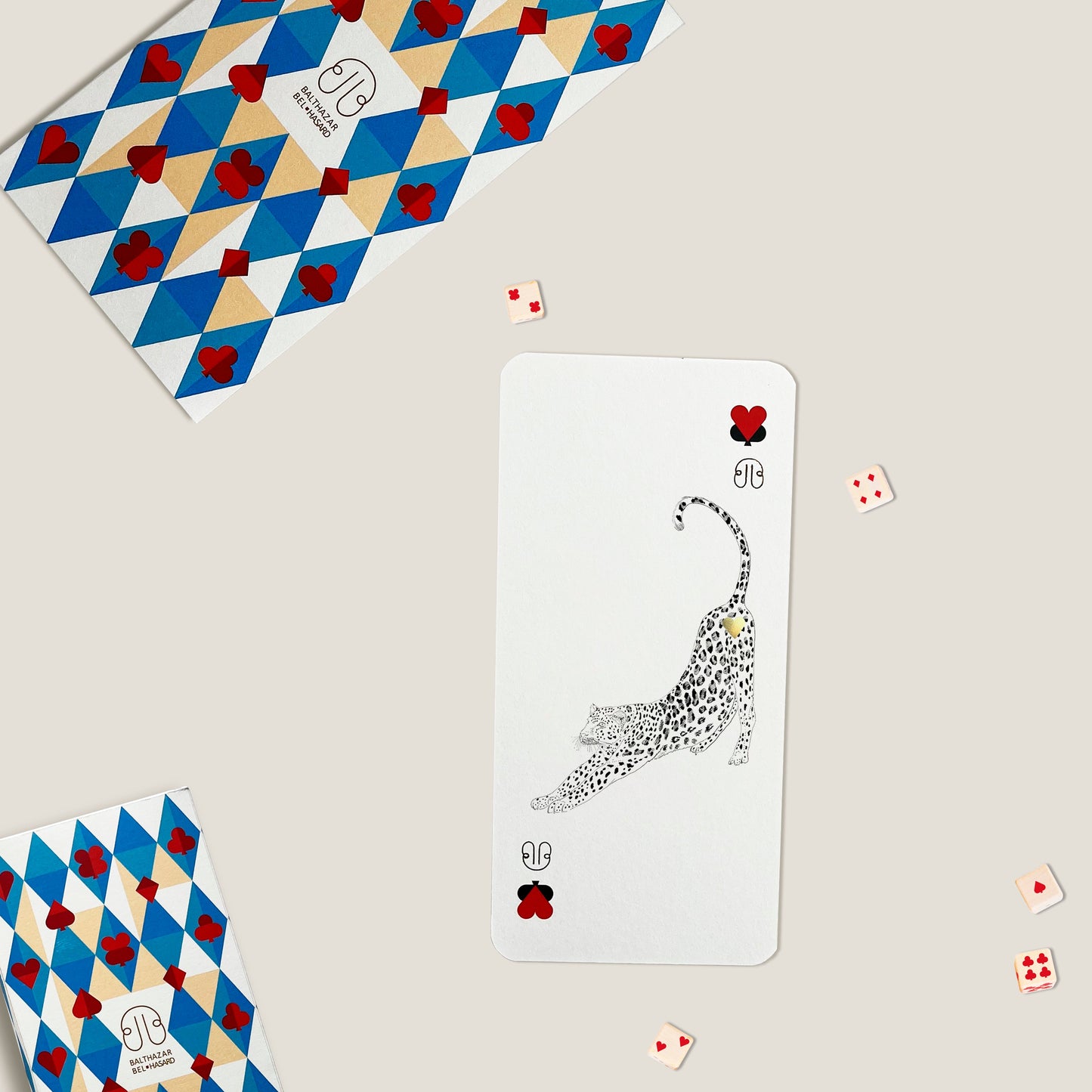 CARTE LEOPARD-TOTEM ♥ N°3 Balthazar Bel Hasard