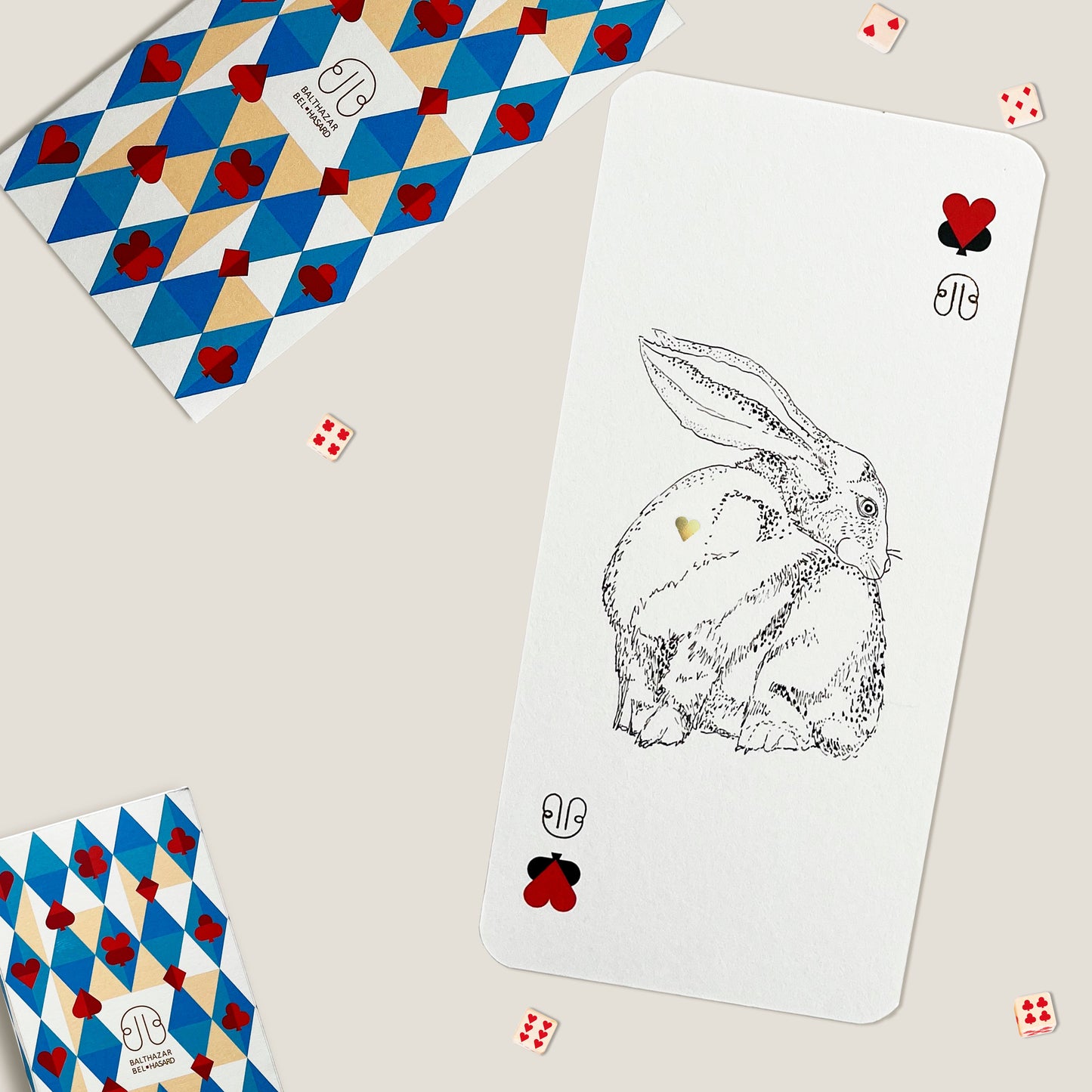 CARTE LAPIN-TOTEM ♥ N°3 Balthazar Bel Hasard