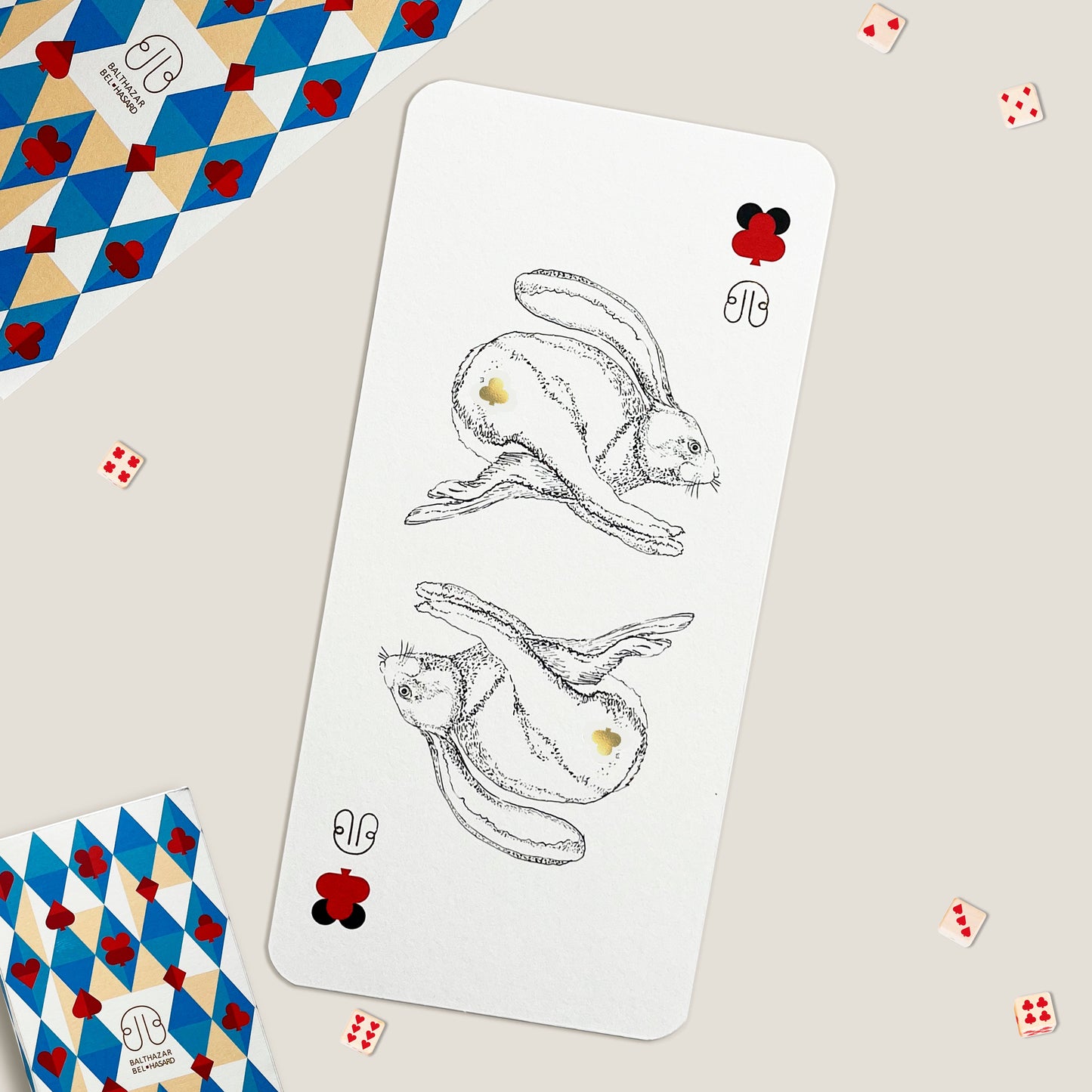 CARTE LAPIN-TOTEM ♣ Balthazar Bel Hasard