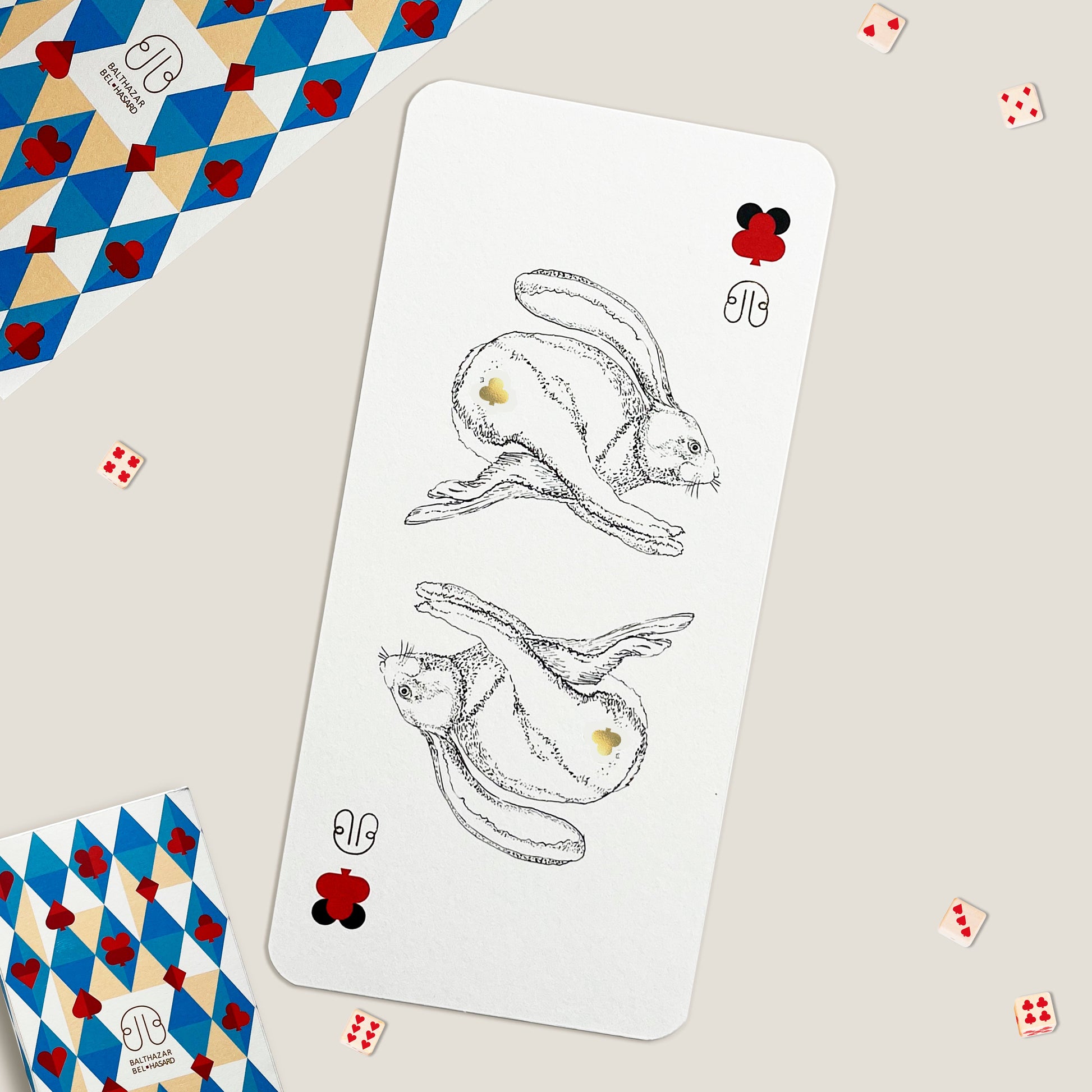 CARTE LAPIN-TOTEM ♣ Balthazar Bel Hasard