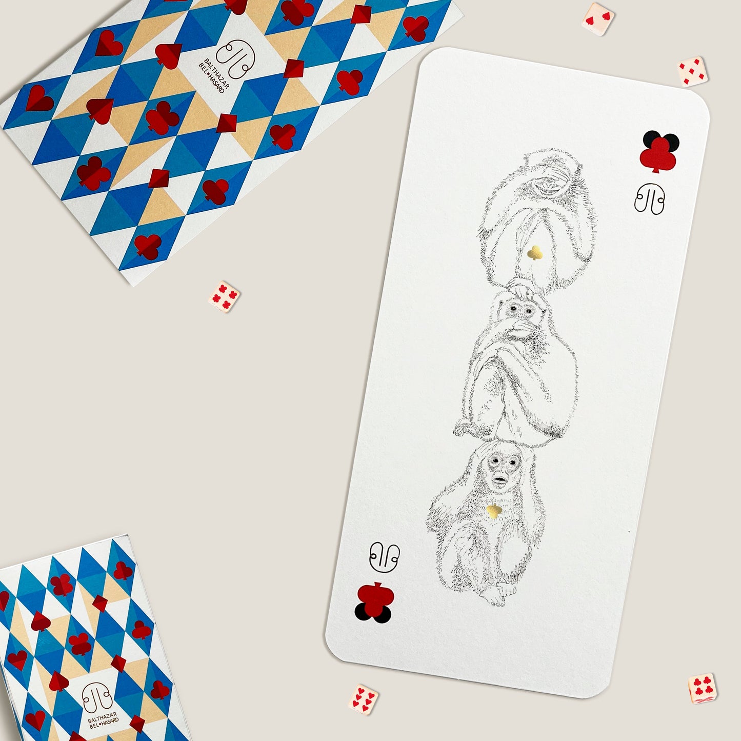 CARTE SINGE-TOTEM ♣ Balthazar Bel Hasard