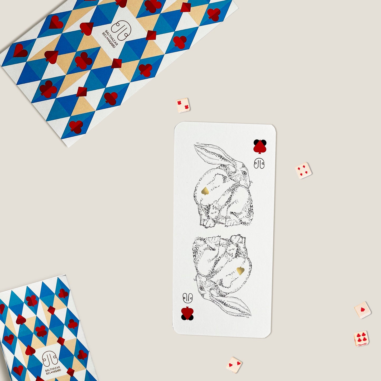 CARTE LAPIN-TOTEM ♠ Balthazar Bel Hasard